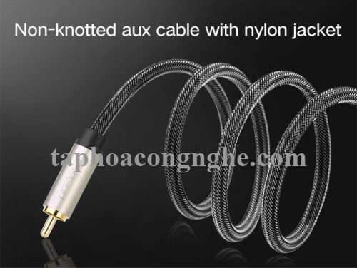 Ugreen 20740 5M màu Xám Cáp âm thanh bông sen Coaxial cao cấp AV133 30020740